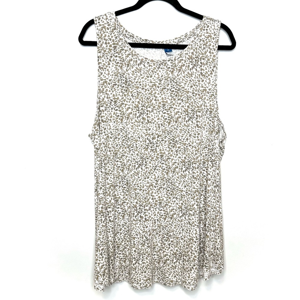 Old Navy Luxe Animal Print Swing Top Tank Size XXL Rayon